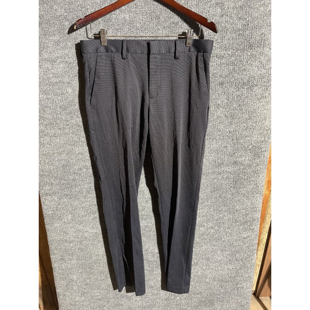 Perry Ellis Portfolio Dress Pants Mens 32x32 Black Travel Luxe Slim Stretch